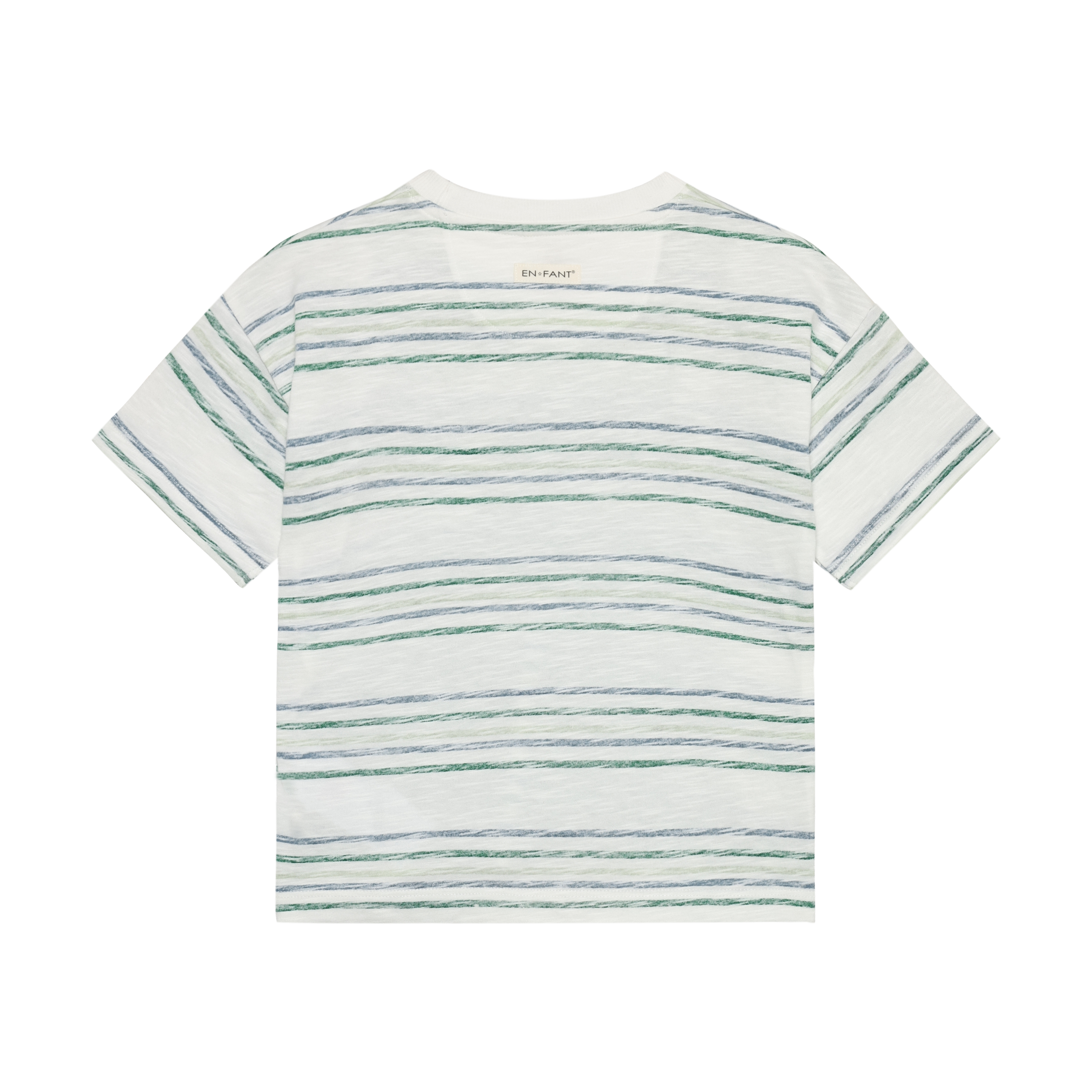 Enfant Enfant - T-shirt SS Stripe - Verdant Green - Pearls & Swines