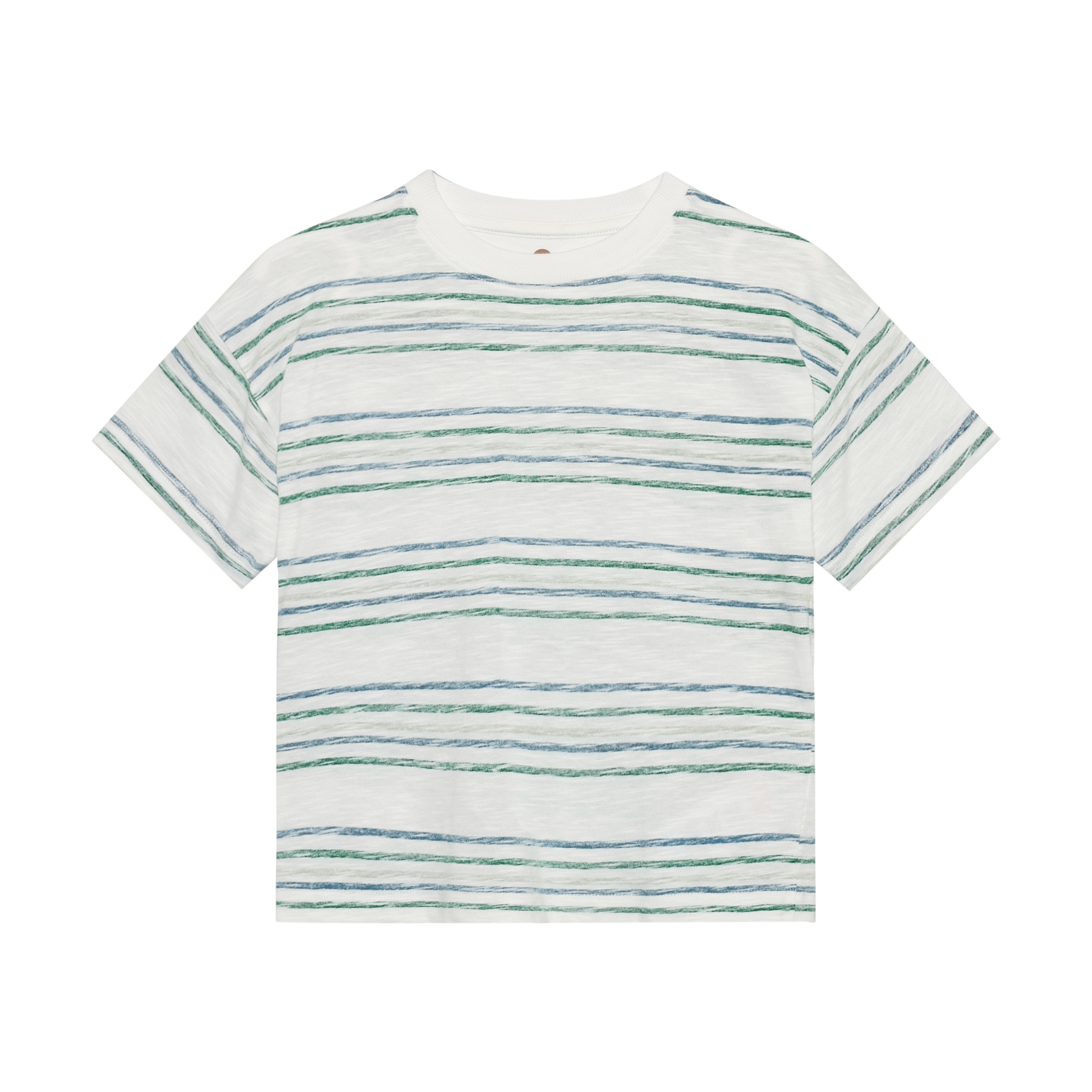Enfant Enfant - T-shirt SS Stripe - Verdant Green - Pearls & Swines