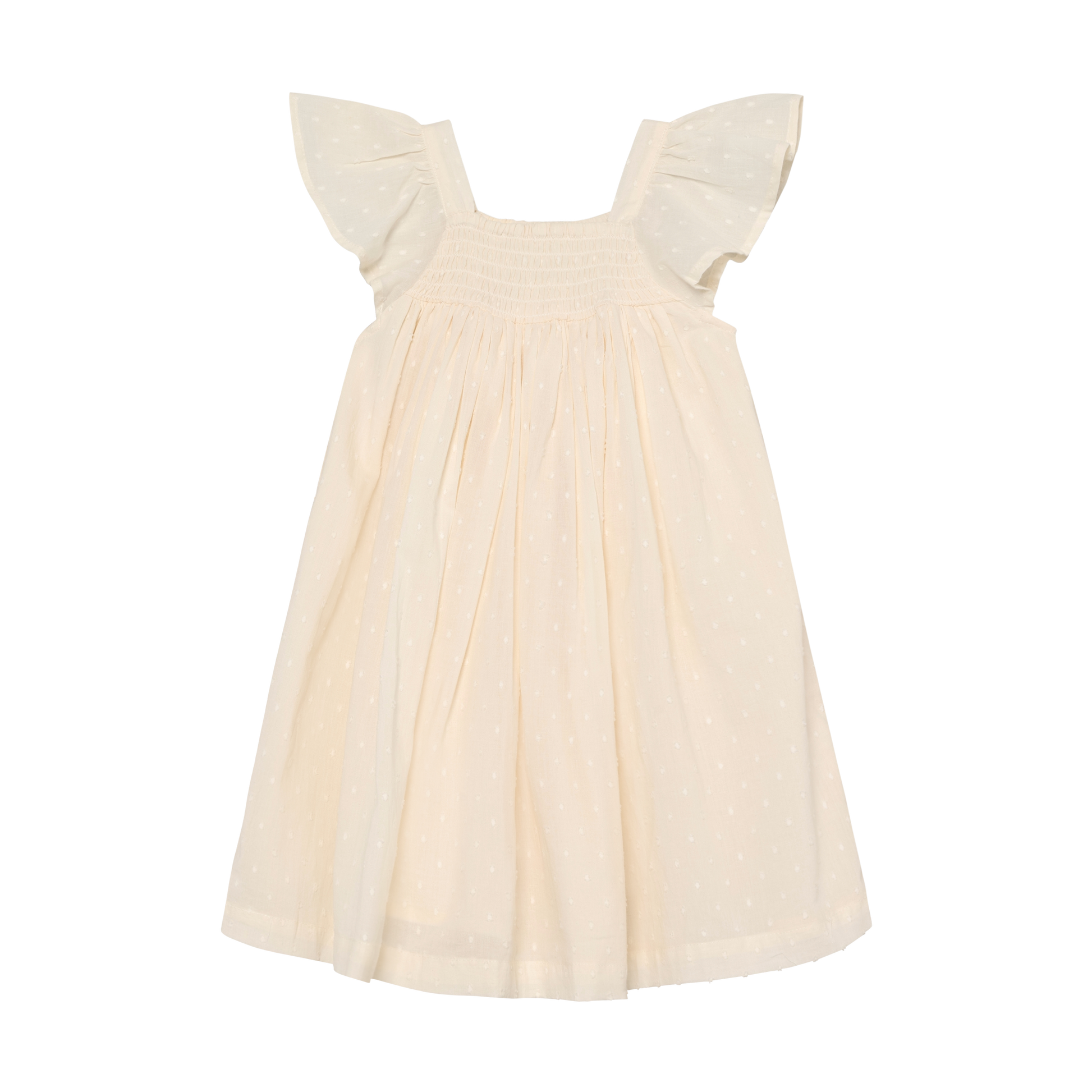 Enfant Enfant - Dress NS Dobby - Eggnog - Pearls & Swines