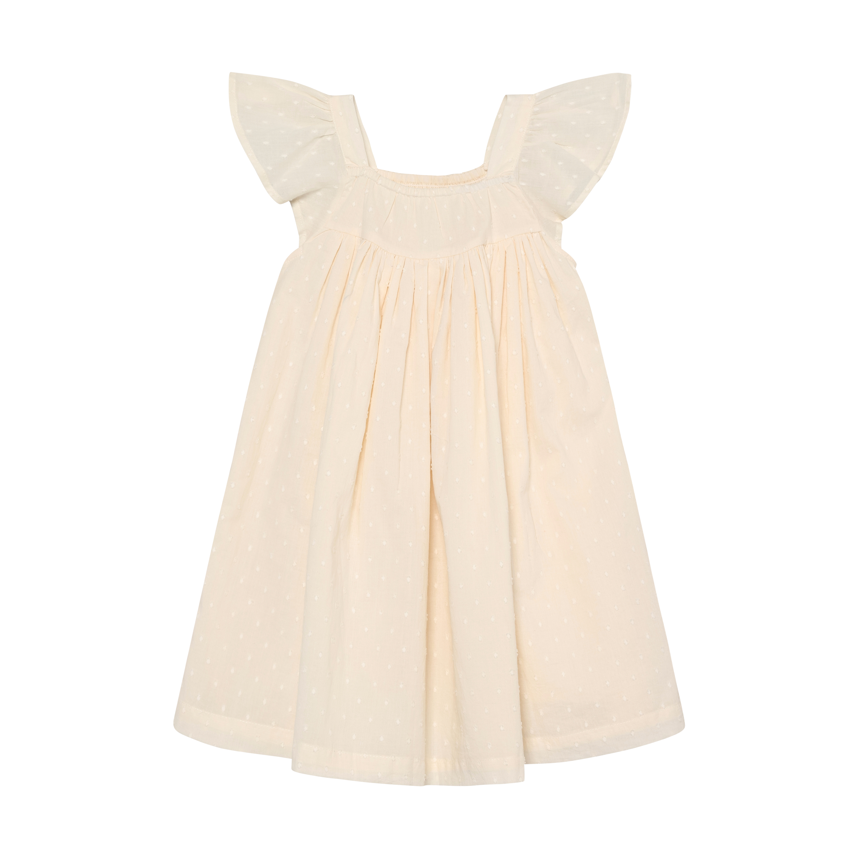 Enfant Enfant - Dress NS Dobby - Eggnog - Pearls & Swines