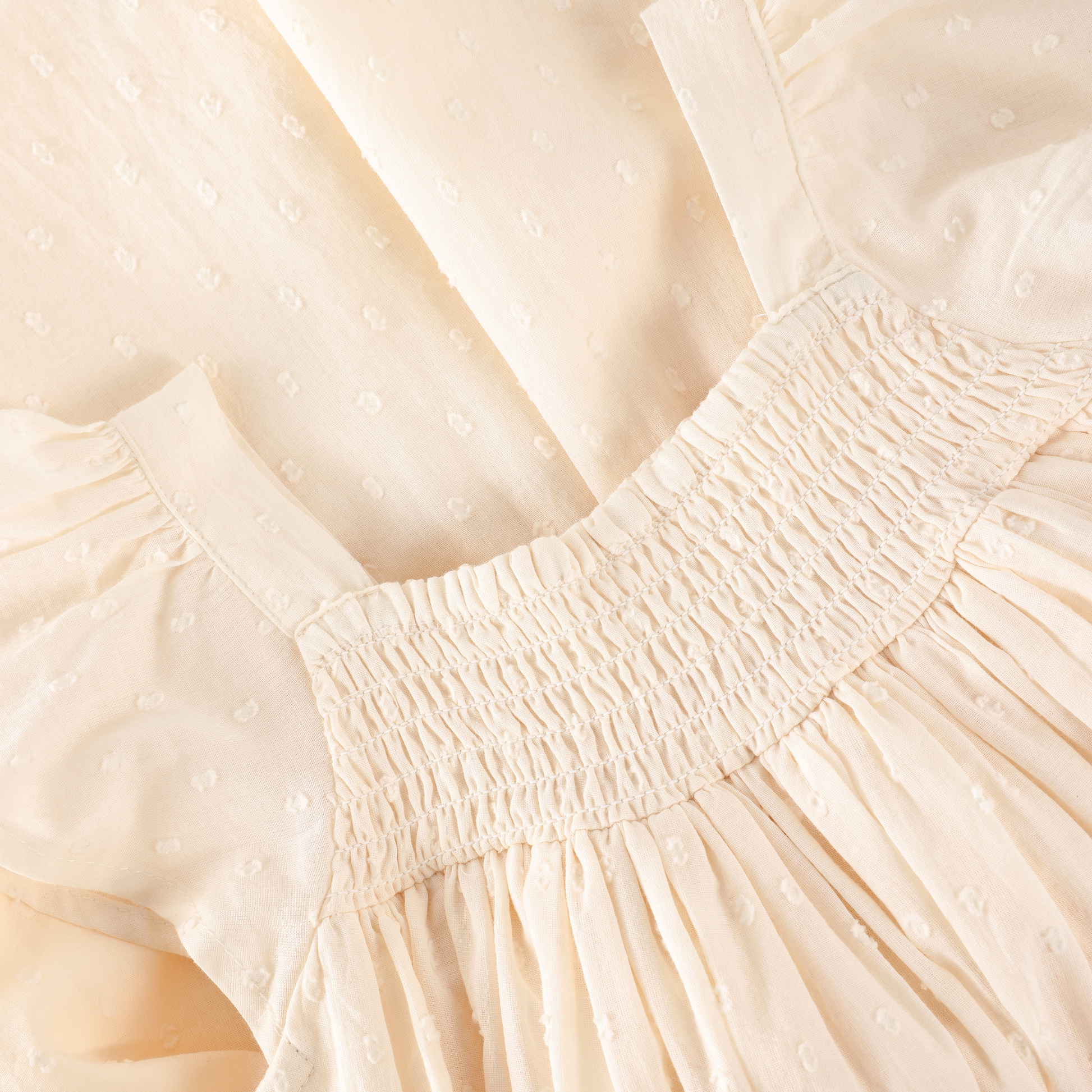 Enfant Enfant - Dress NS Dobby - Eggnog - Pearls & Swines