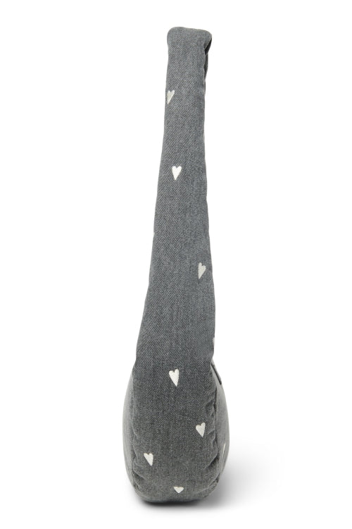 Pearls & Swines Studio Noos - Denim Mini Cross Body Bag - Grey Hearts - Pearls & Swines