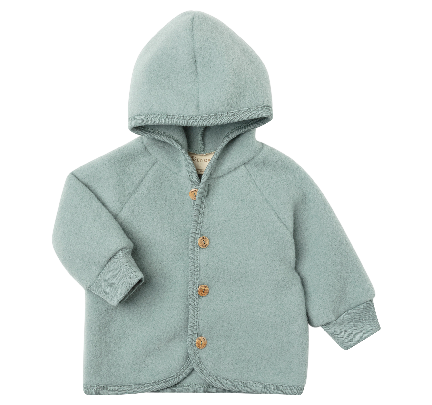 Engel Natur Engel Natur - Wool Jacket - Mountain Blue Melange - Pearls & Swines