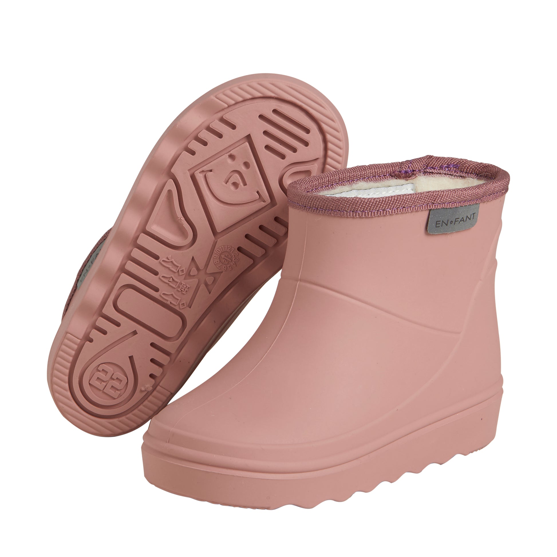 Enfant Enfant - Thermo Boot Short Solid - Old Rose - Pearls & Swines