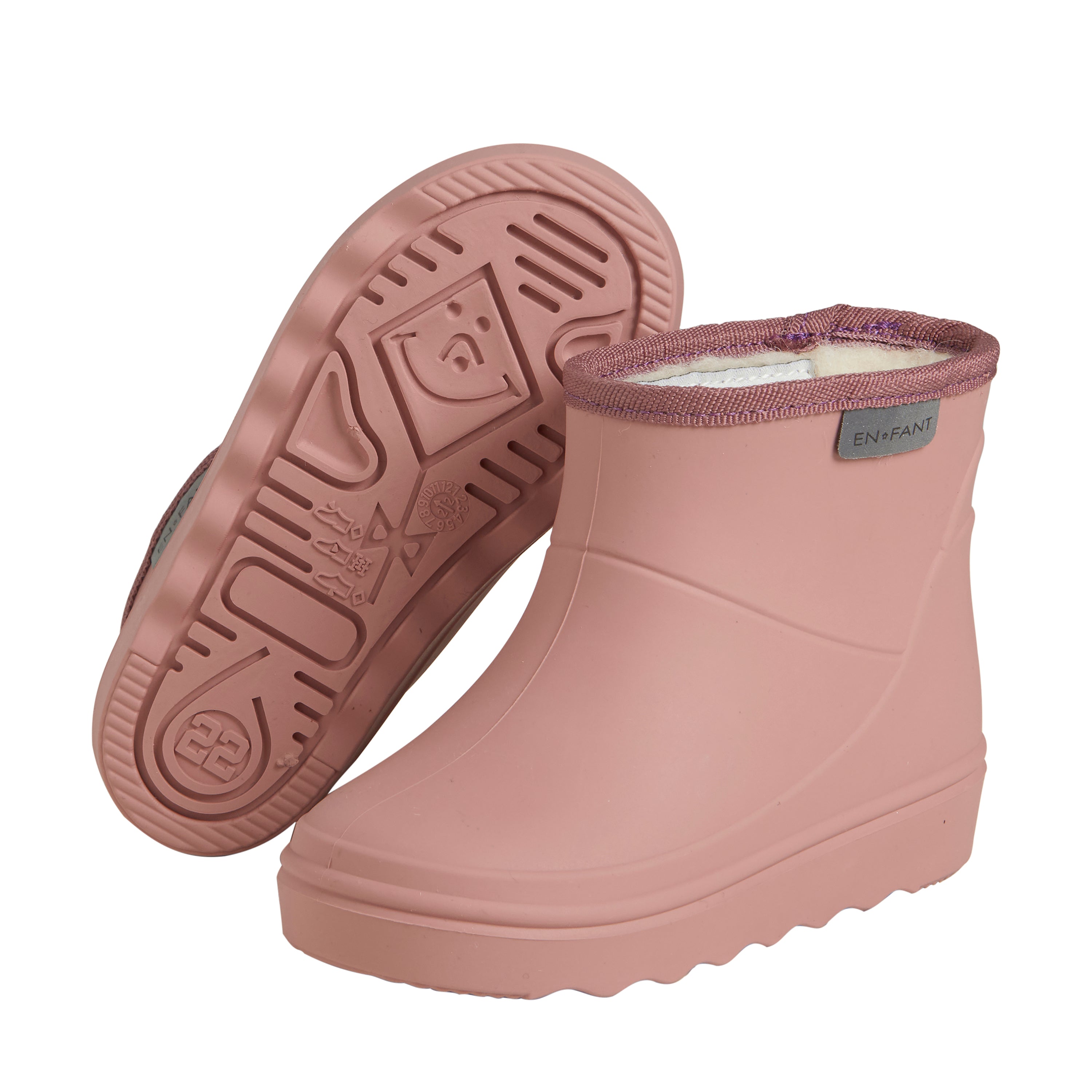 Enfant Enfant - Thermo Boot Short Solid - Old Rose - Pearls & Swines