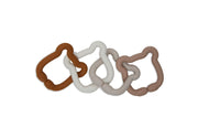 Jollein Jollein - Loops Toy Silicone - Teddy Bear - Pearls & Swines