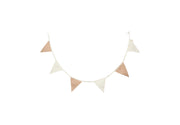 Jollein Jollein - Flag line - Biscuit/ivory - Pearls & Swines