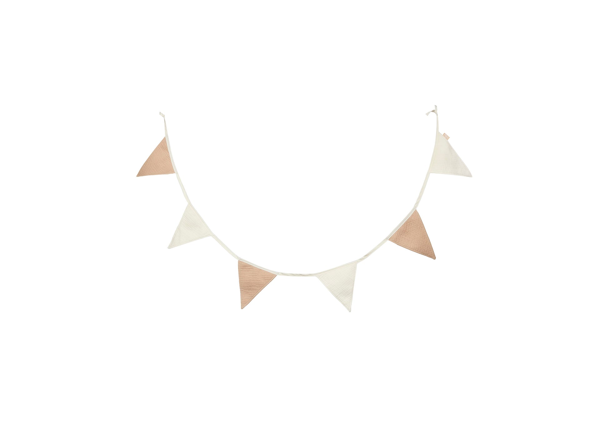 Jollein Jollein - Flag line - Biscuit/ivory - Pearls & Swines