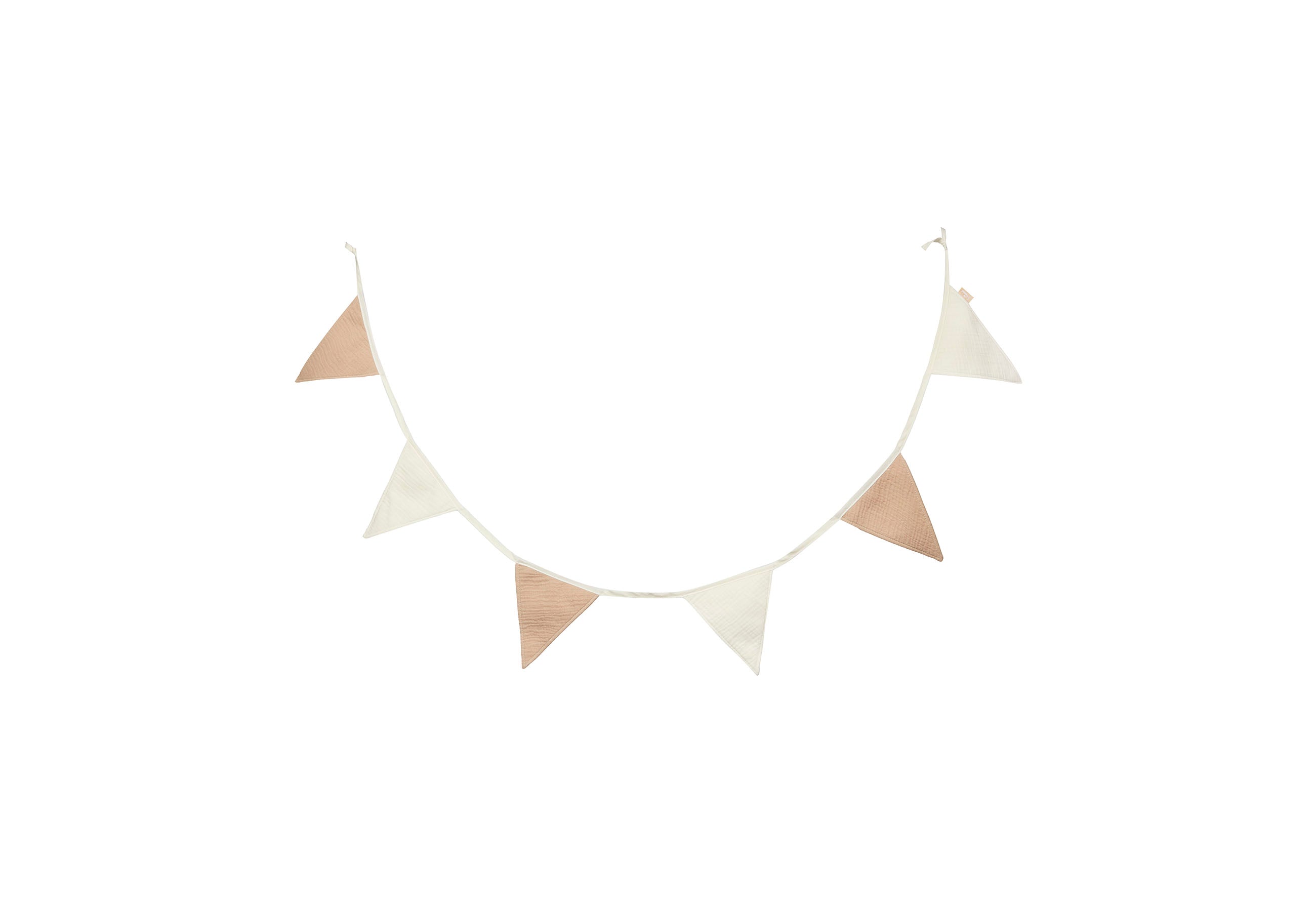 Jollein Jollein - Flag line - Biscuit/ivory - Pearls & Swines