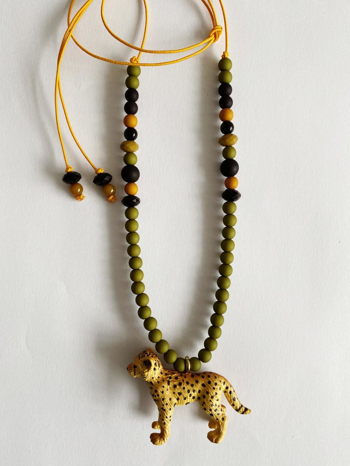 Bymelo Bymelo - Necklace - Animal Leopard Lev - Pearls & Swines