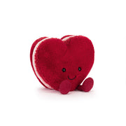 Jellycat Jellycat - Amuseables - Arlette Heart Macaron Red - Pearls & Swines
