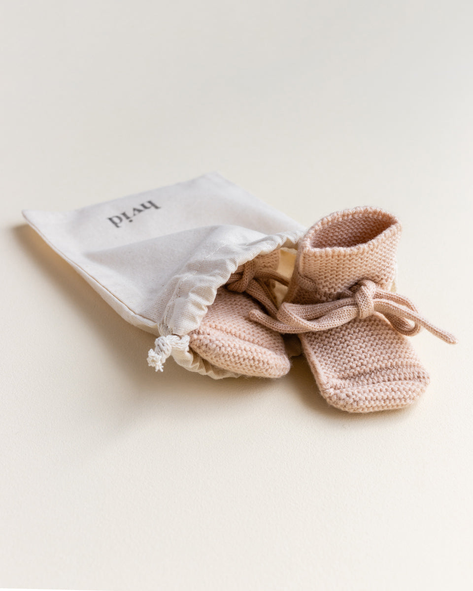 Hvid Hvid - Booties - Apricot - Pearls & Swines