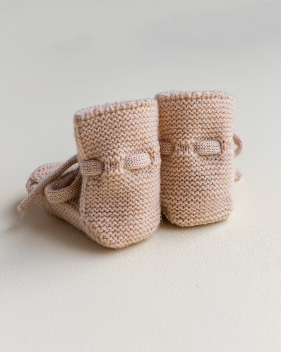 Hvid Hvid - Booties - Apricot - Pearls & Swines