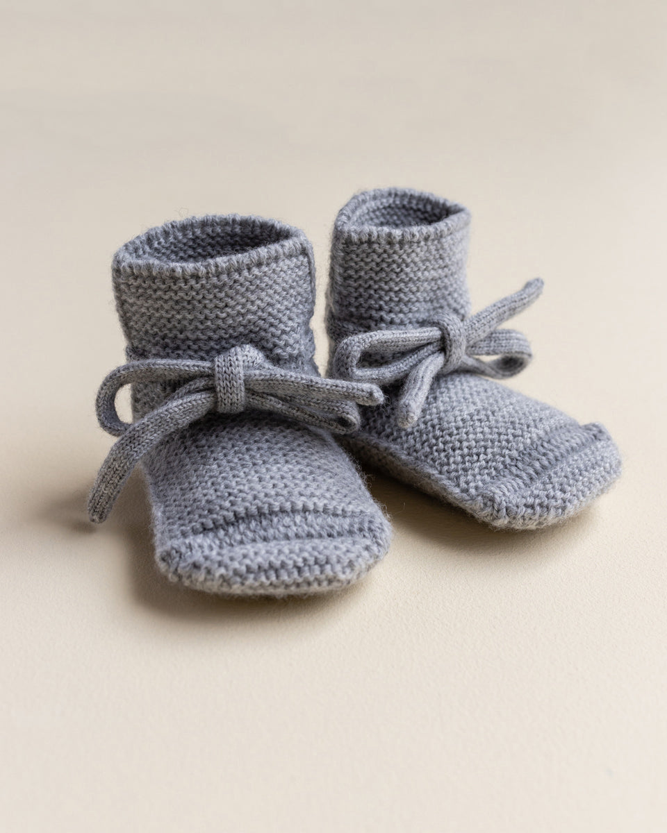 Hvid Hvid - Booties - Grey Melange - Pearls & Swines