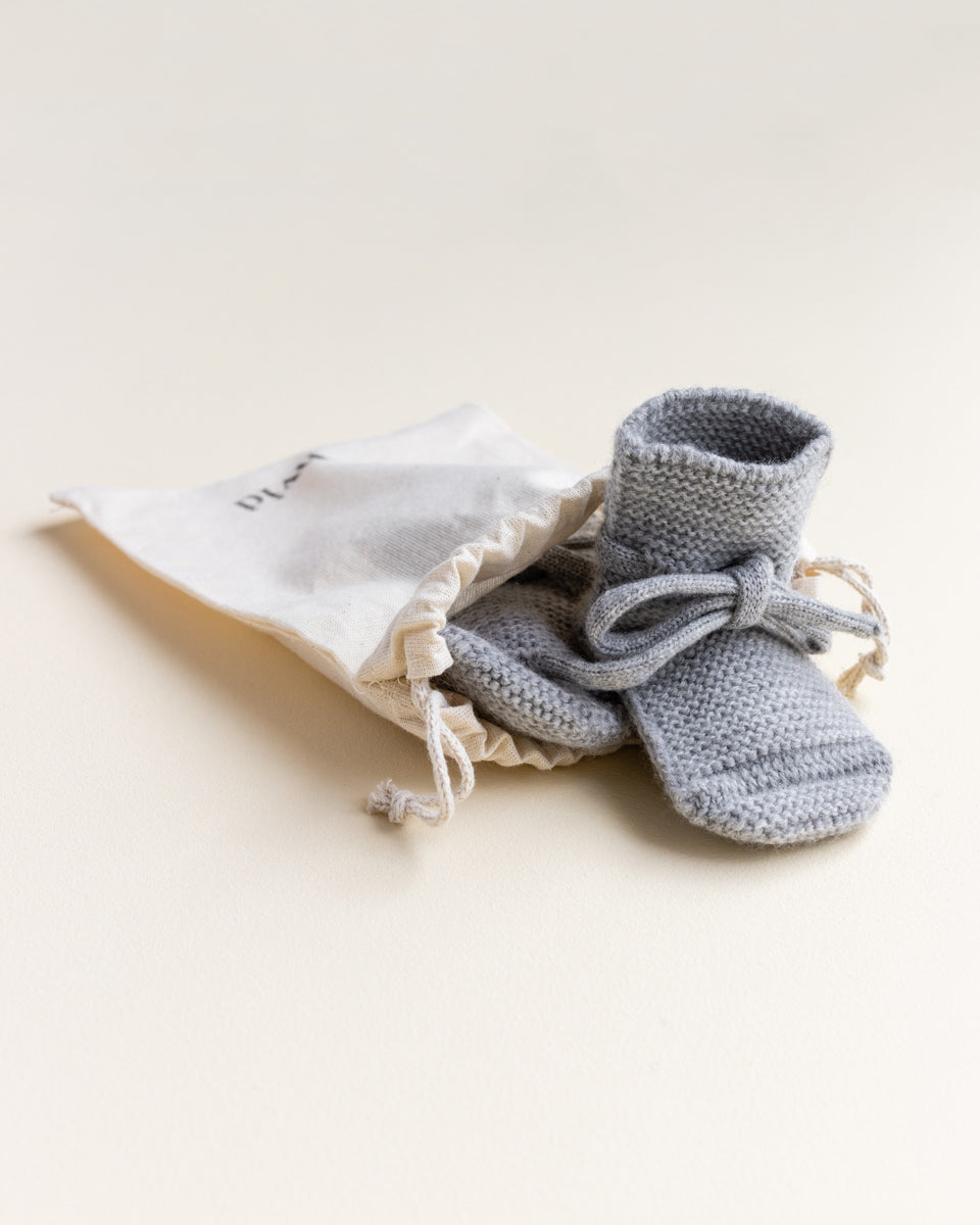 Hvid Hvid - Booties - Grey Melange - Pearls & Swines