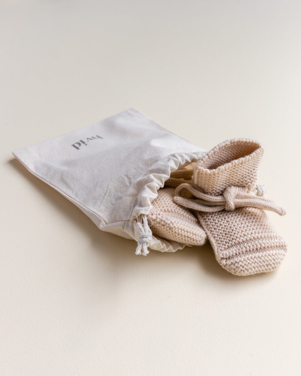 Hvid Hvid - Booties - Oat - Pearls & Swines