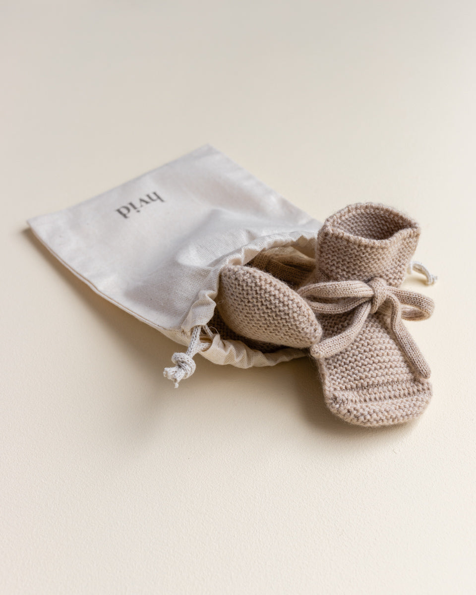 Hvid Hvid - Booties - Sand - Pearls & Swines
