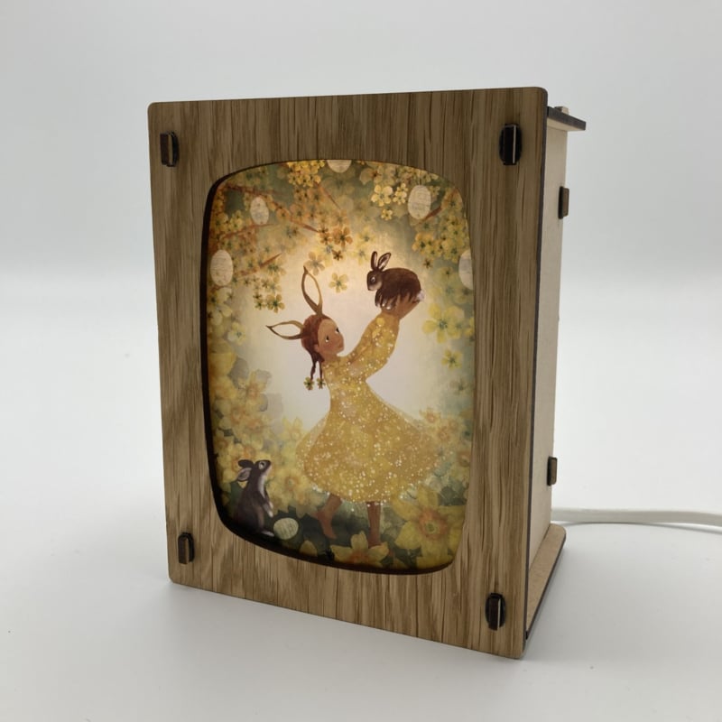 Het Houtlokael Het Houtlokael - Postcardlamp Basic - Oak - Pearls & Swines