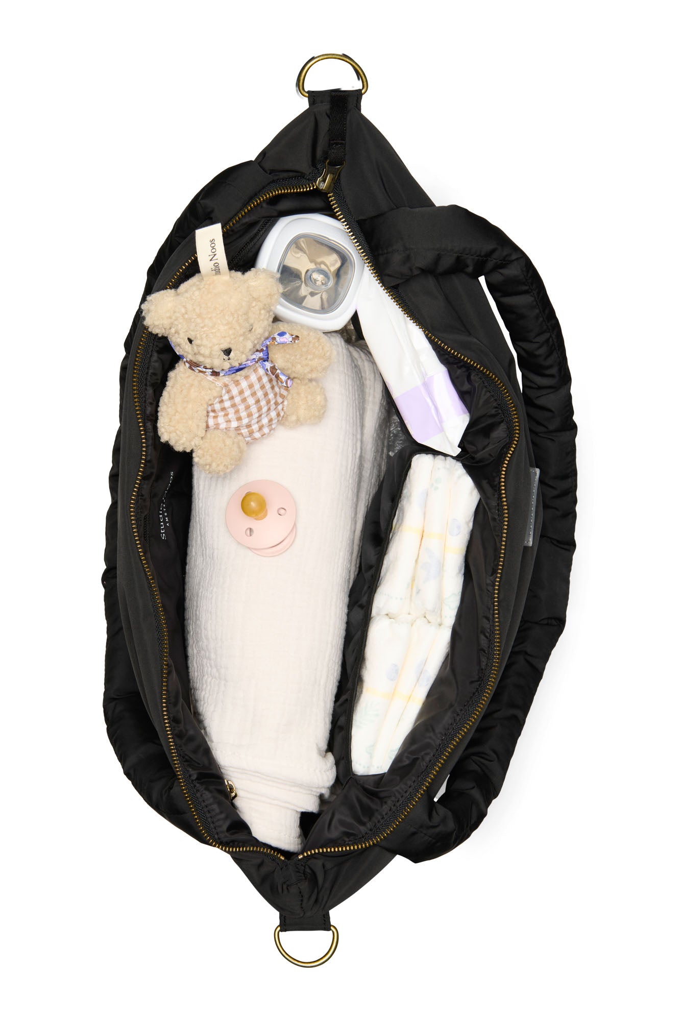 Pearls & Swines Studio Noos - Puffy Diaperbag - Black - Pearls & Swines