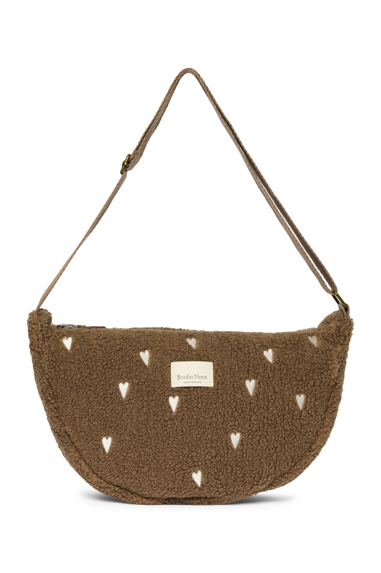 Pearls & Swines Studio Noos - Teddy Fanny Pack - Brown Hearts - Pearls & Swines