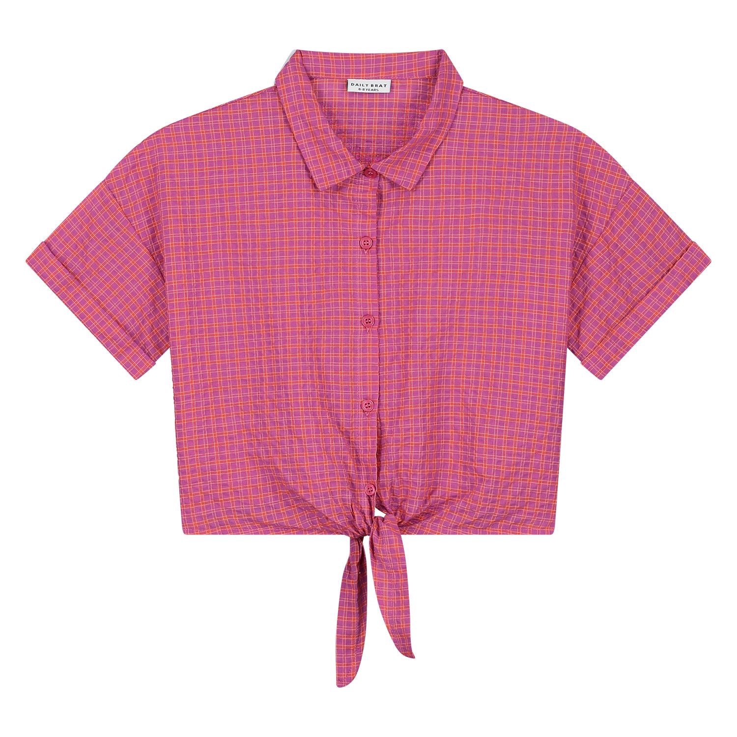 Daily Brat Daily Brat - Knotty Shirt Pink - Pearls & Swines