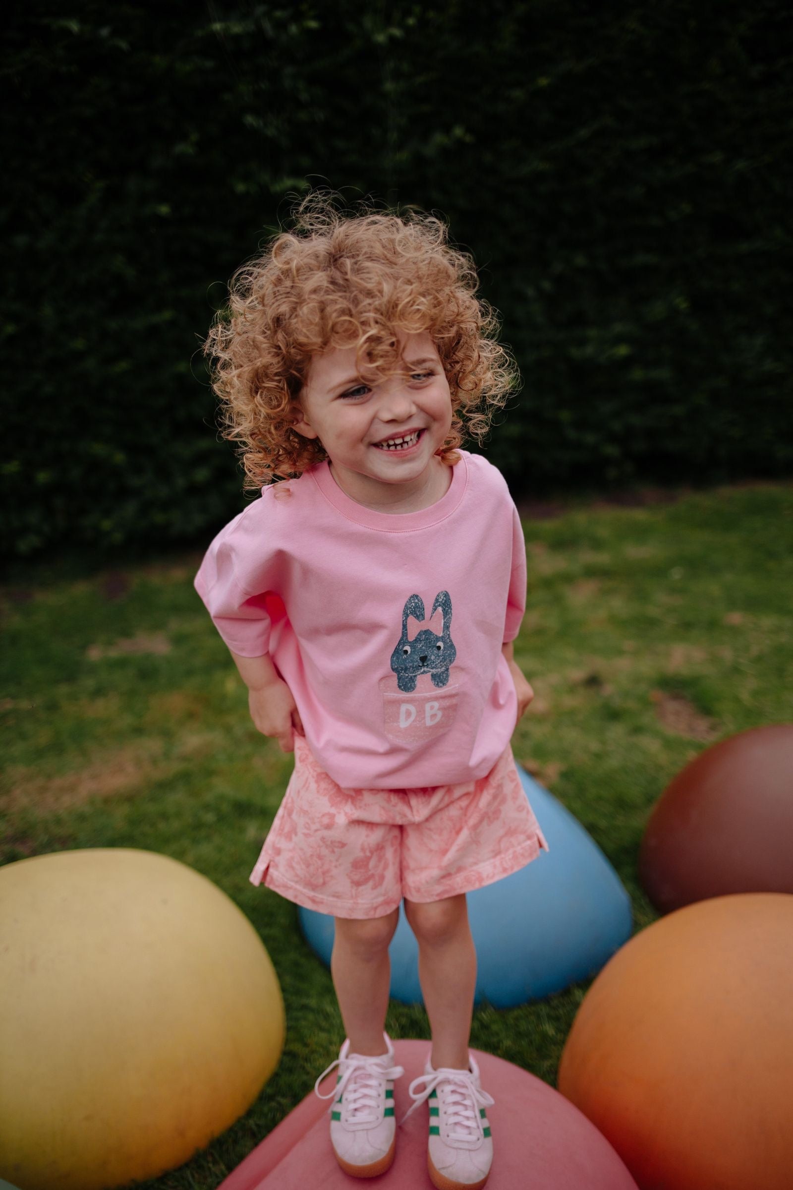 Daily Brat Daily Brat - Bunny t-shirt Pink Cosmos - Pearls & Swines