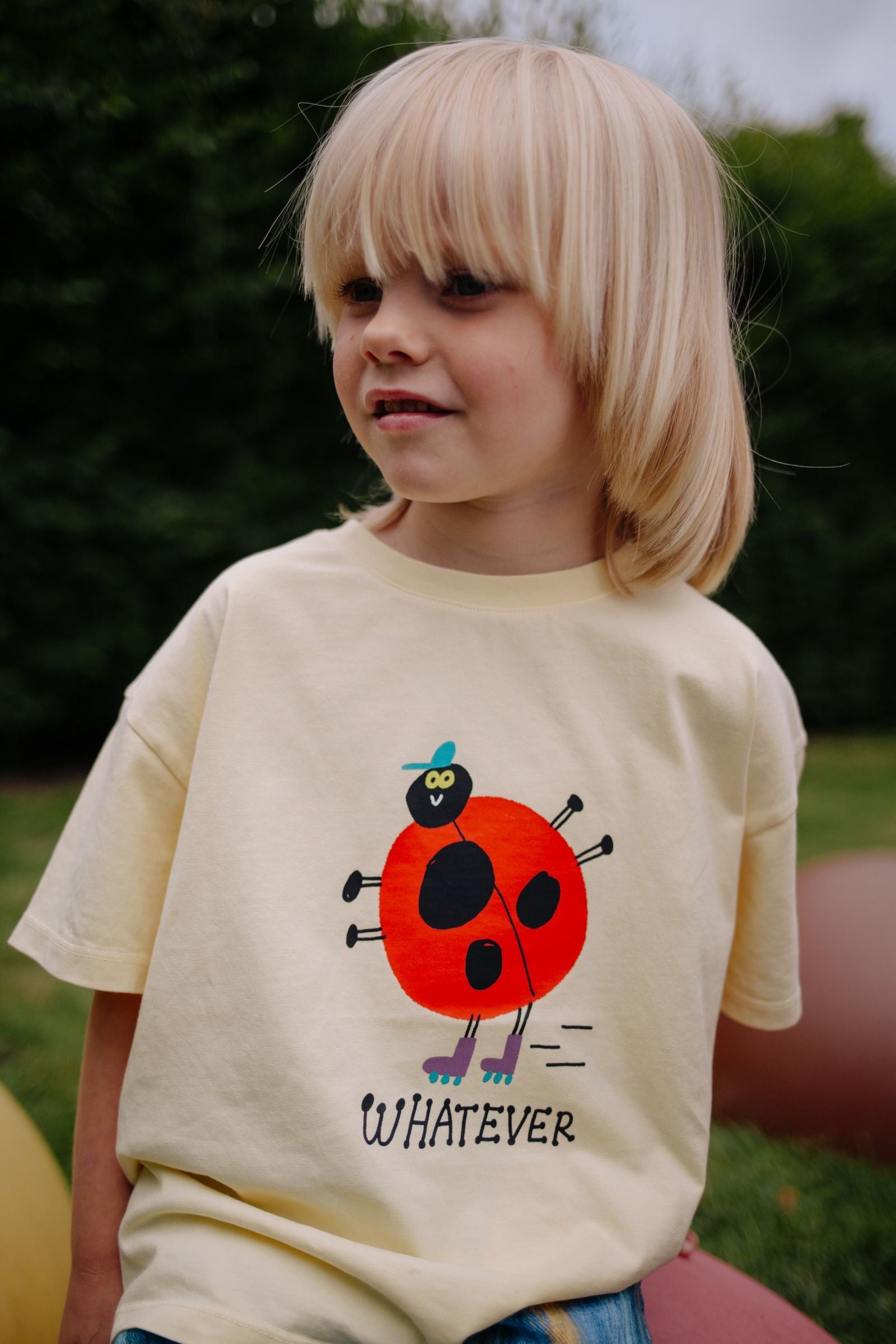 Daily Brat Daily Brat - What Ever t-shirt Pale Banana - Pearls & Swines