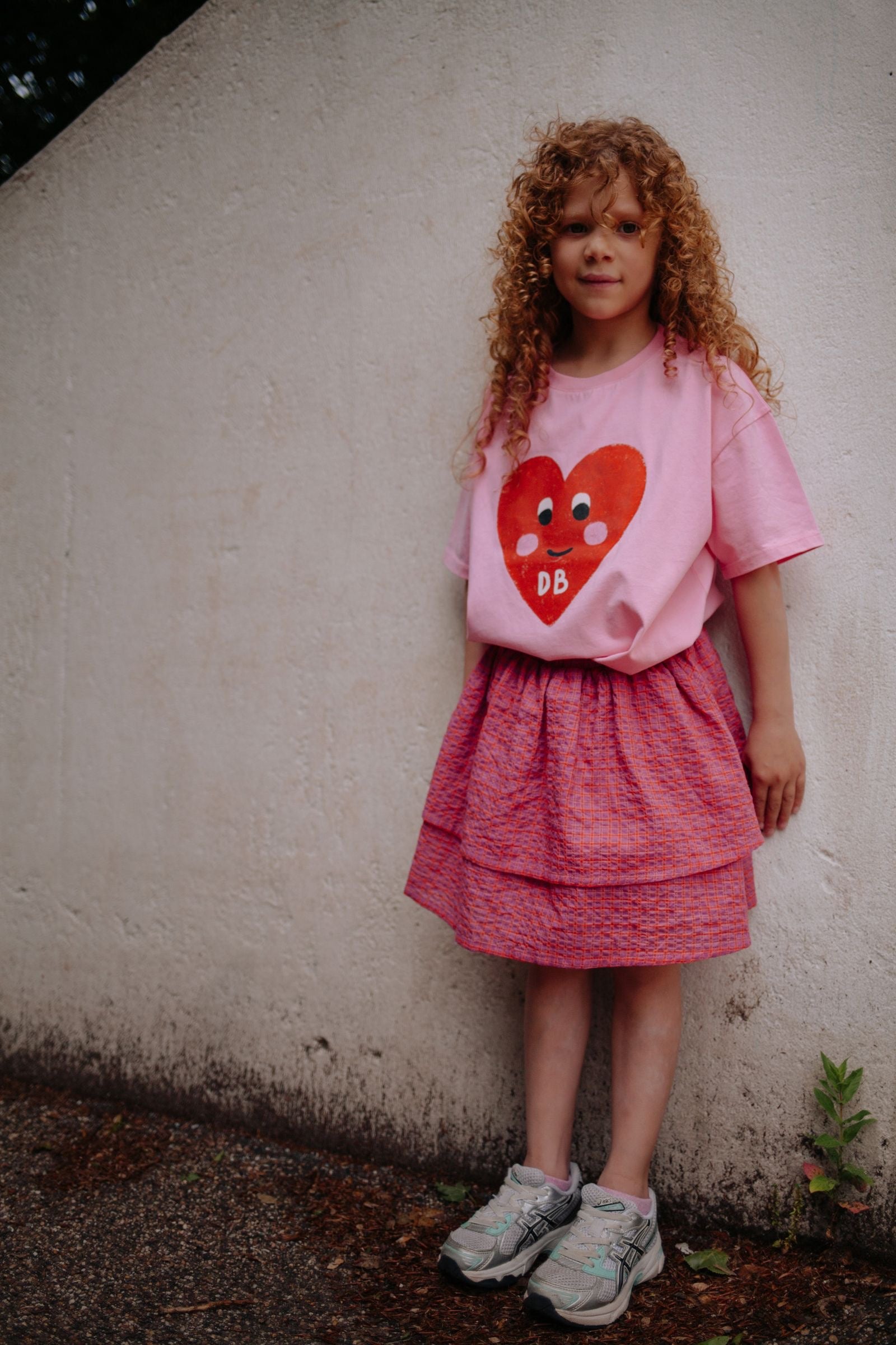 Daily Brat Daily Brat - Patty Heart t-shirt Pink Cosmos - Pearls & Swines