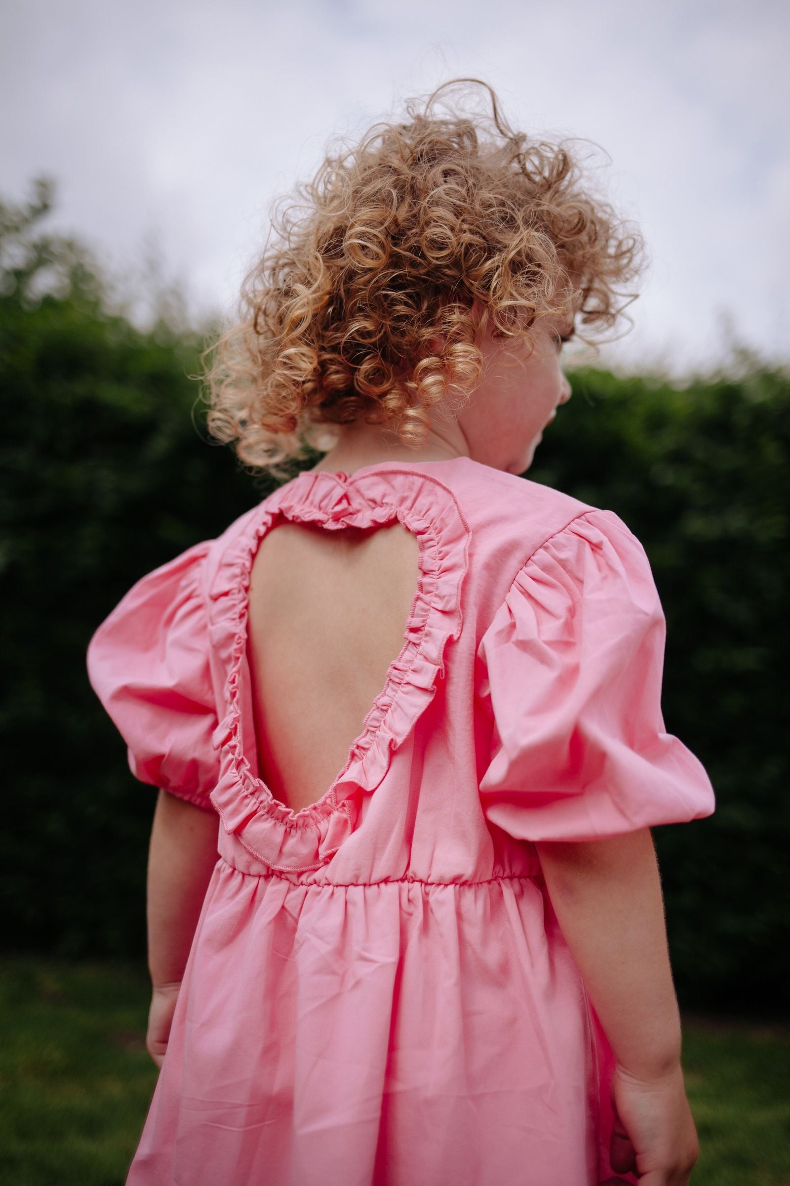 Daily Brat Sun Sale - Daily Brat - Sassy Heart Dress Pink Cosmos - Pearls & Swines
