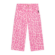 Daily Brat Daily Brat - Bubble Blush Leopard Jeans - Pearls & Swines