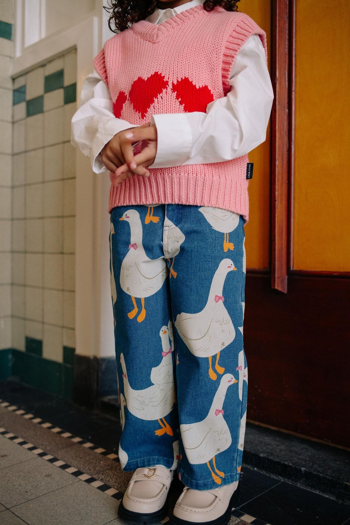 Daily Brat Daily Brat - Pants - Goose Party Jeans - Pearls & Swines