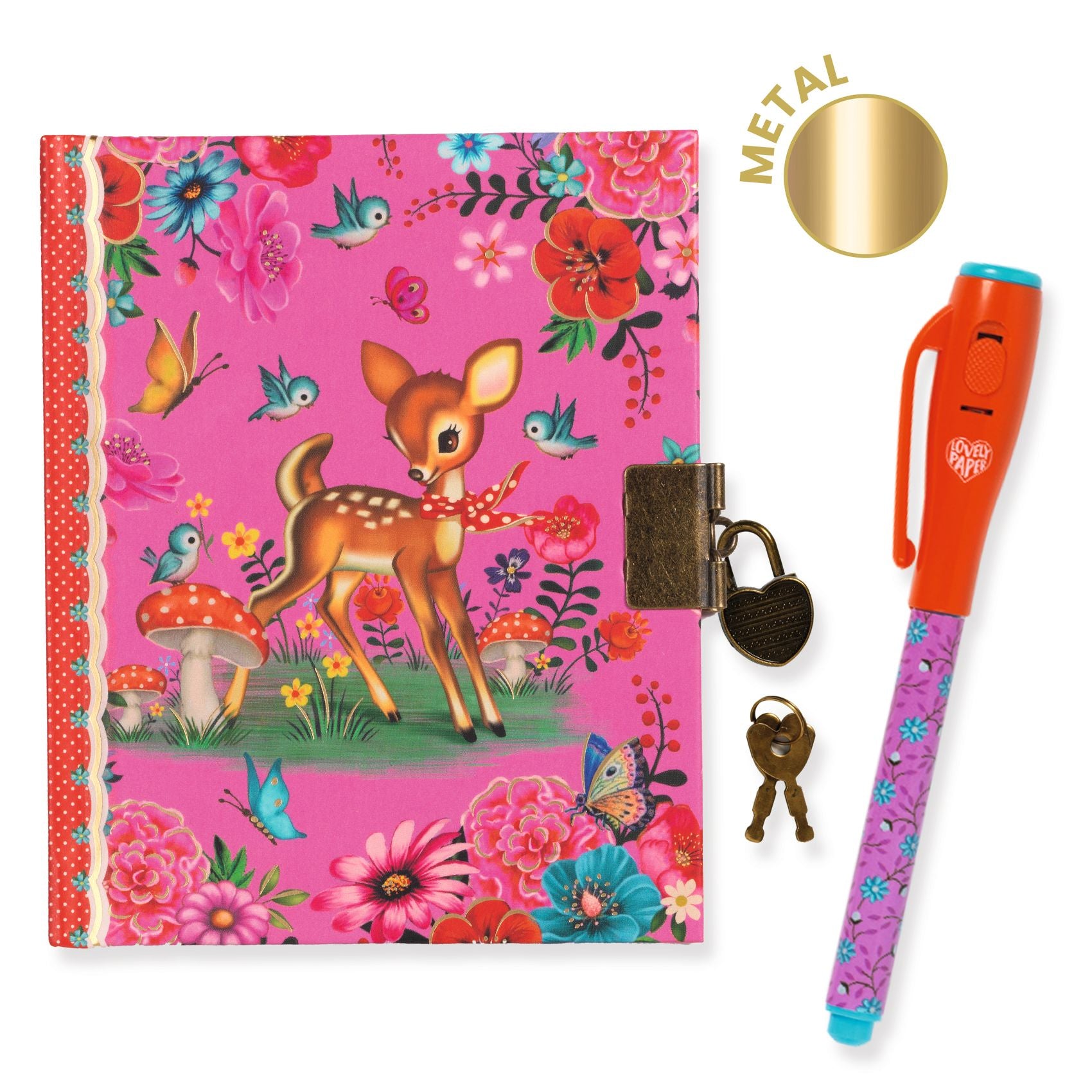 Djeco - Little secret notebook/magic pen - Fiona