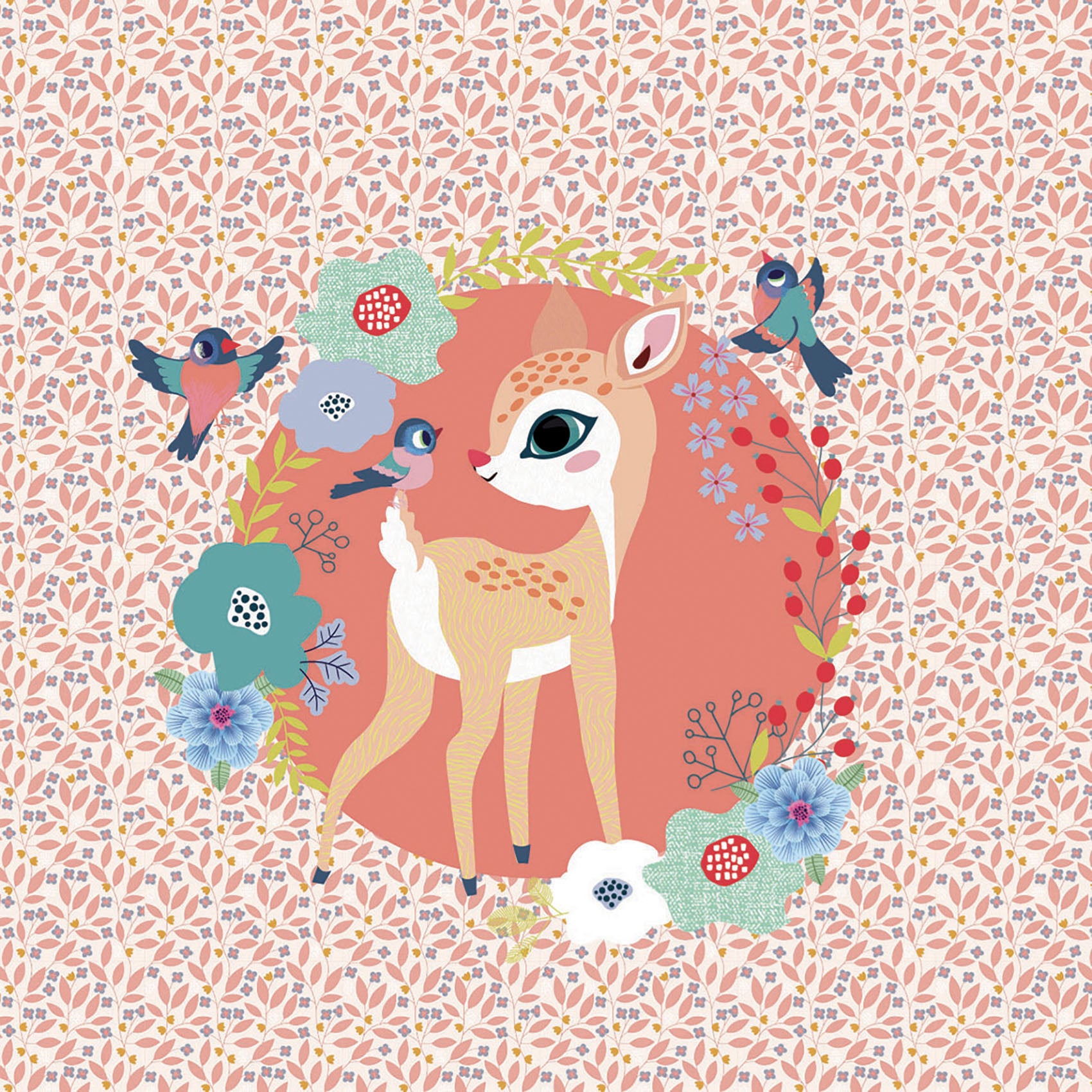 Djeco Djeco - Musical Box - Wood fawn - Pearls & Swines