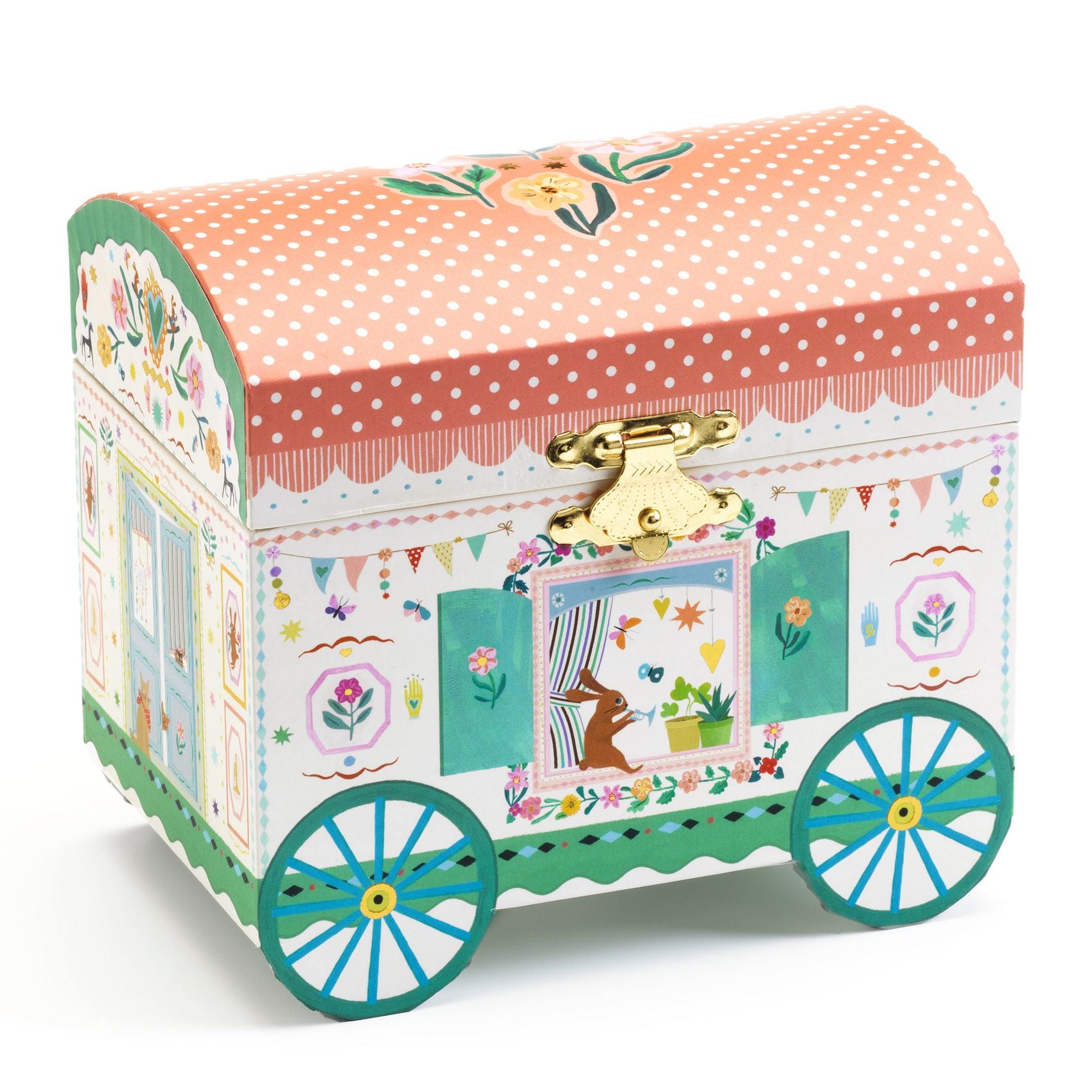 Djeco Djeco - Tune Box Cases - Enchanted Caravan - Pearls & Swines