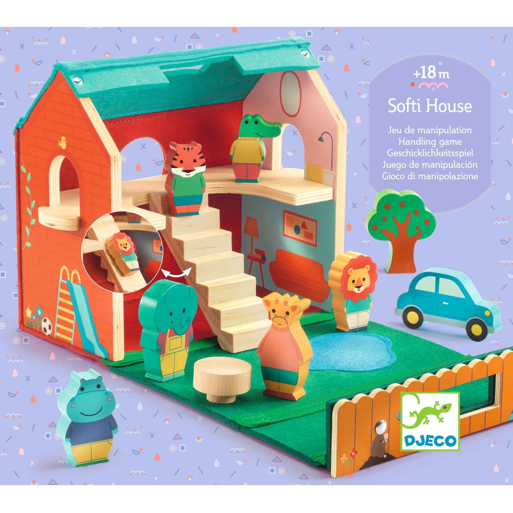 Djeco Djeco - Wooden toys - SoftiHouse - Pearls & Swines