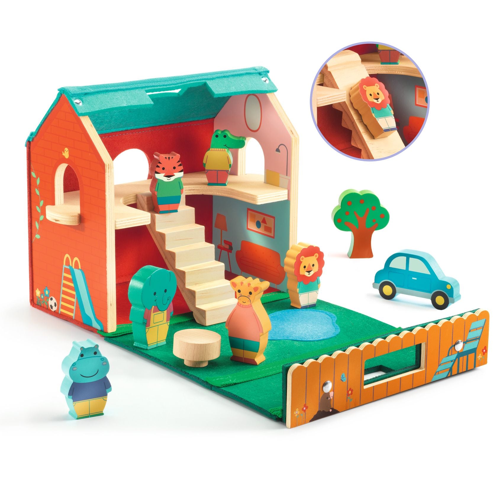 Djeco Djeco - Wooden toys - SoftiHouse - Pearls & Swines