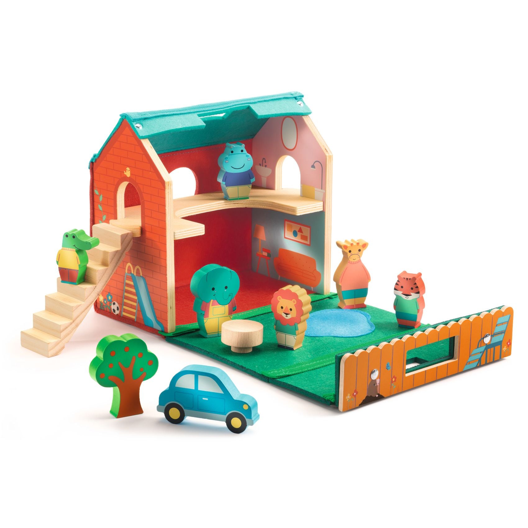 Djeco Djeco - Wooden toys - SoftiHouse - Pearls & Swines