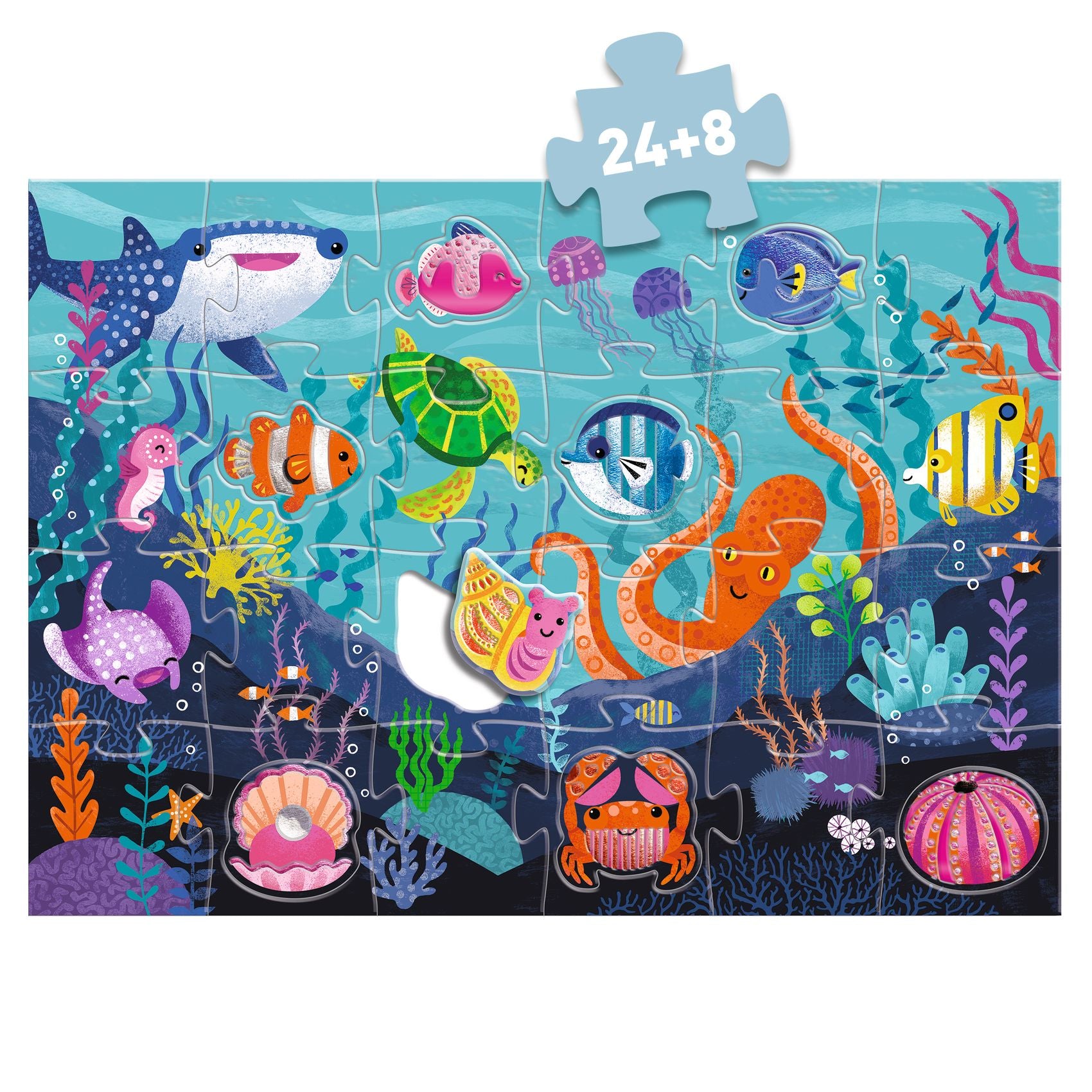Djeco Djeco - Puzzle - Under the sea - Pearls & Swines