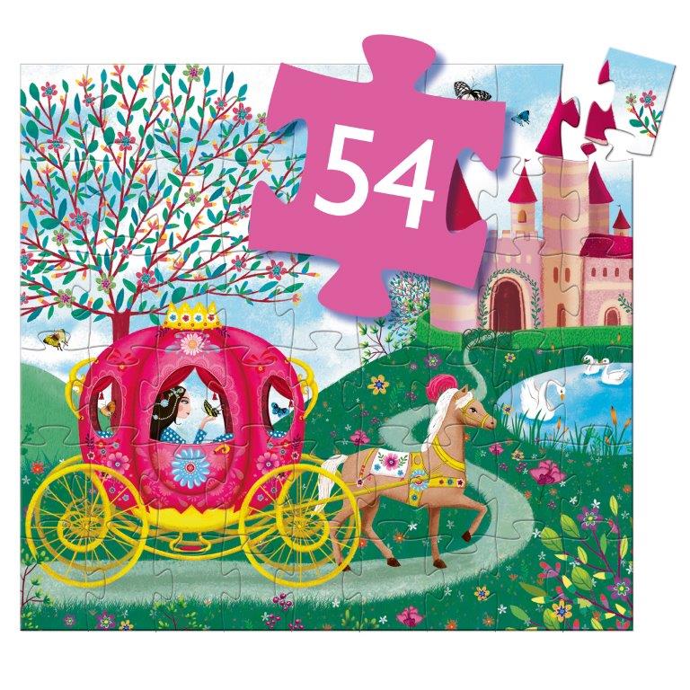 Djeco Djeco - Silhouette Puzzle - Elise's Carriage - Pearls & Swines