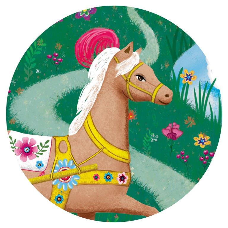 Djeco Djeco - Silhouette Puzzle - Elise's Carriage - Pearls & Swines