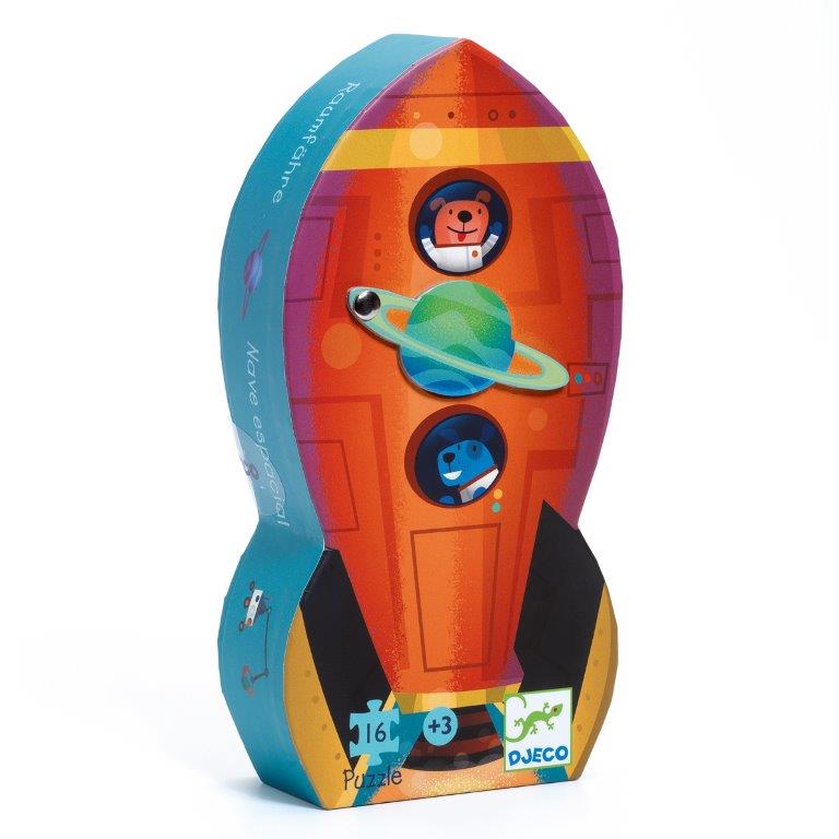 Djeco Djeco Silhouette Puzzle - Spaceship - Pearls & Swines