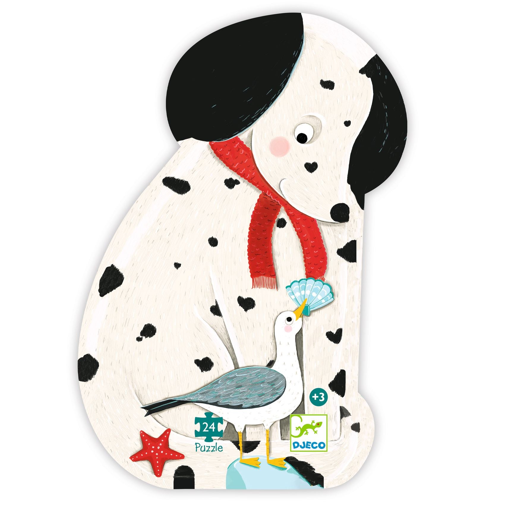 Djeco Djeco - Puzzle - Ollie, the dalmatian - Pearls & Swines