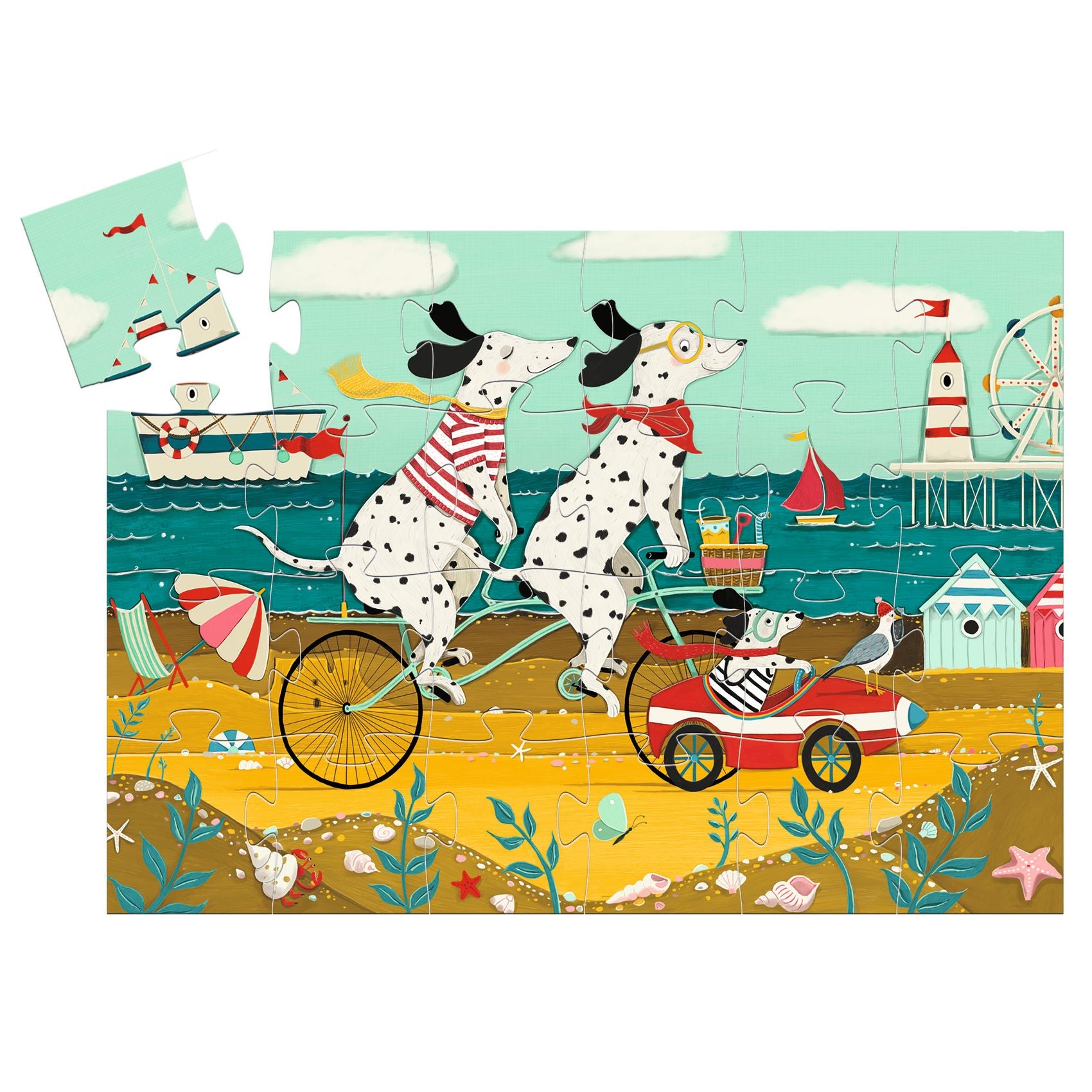 Djeco Djeco - Puzzle - Ollie, the dalmatian - Pearls & Swines