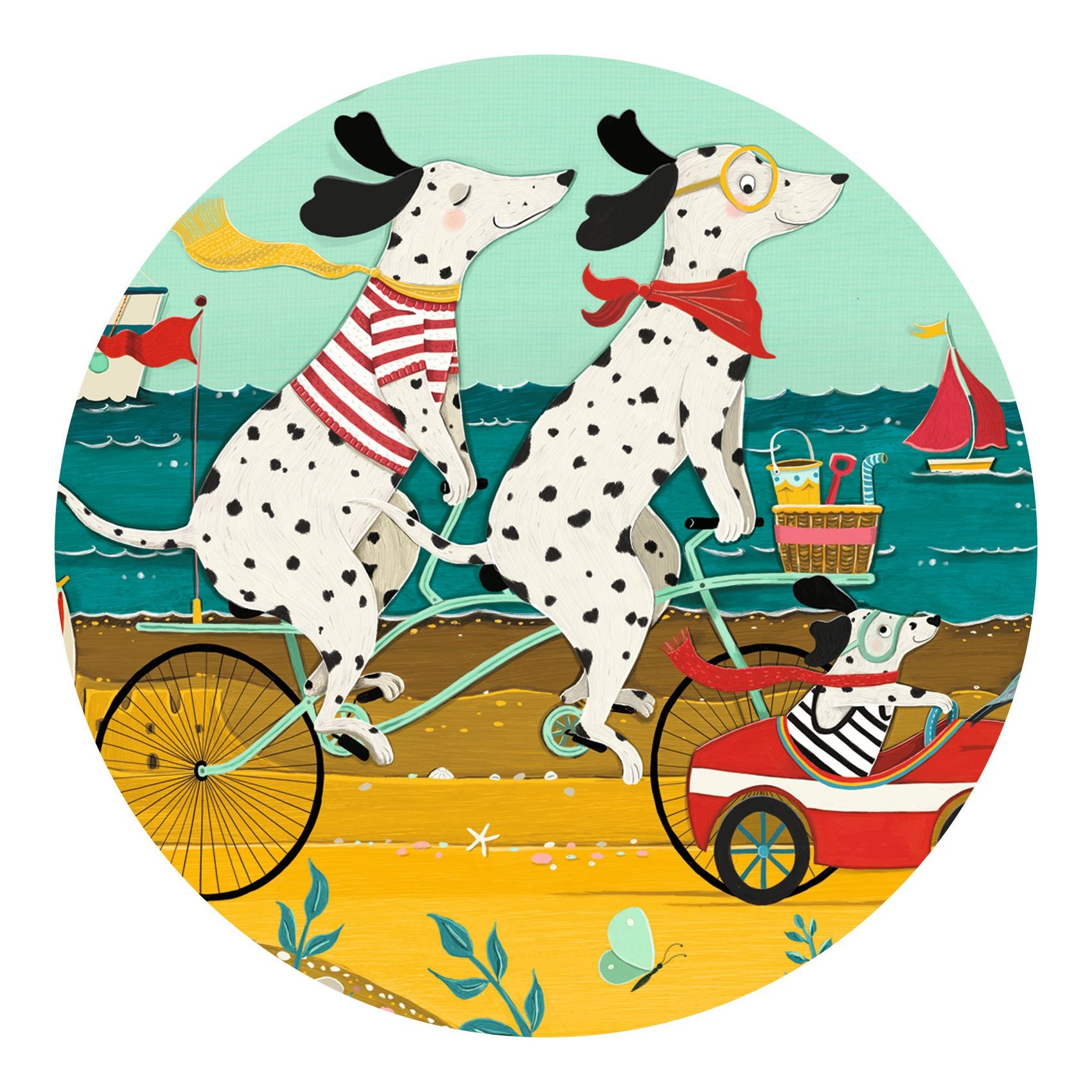 Djeco Djeco - Puzzle - Ollie, the dalmatian - Pearls & Swines