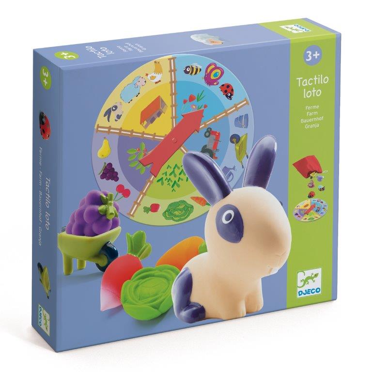 Djeco Djeco Tactilo Loto Farm - Pearls & Swines