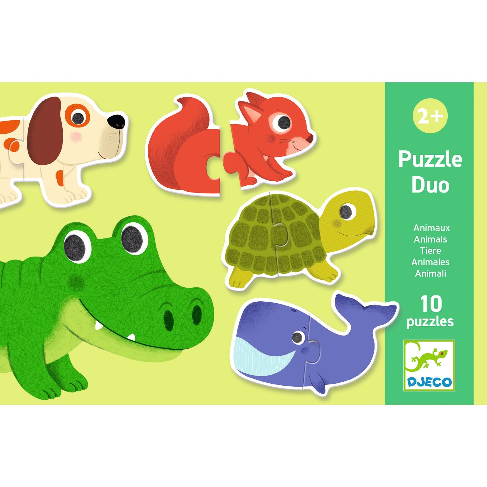Djeco Djeco Puzzle Duo - Animals - Pearls & Swines