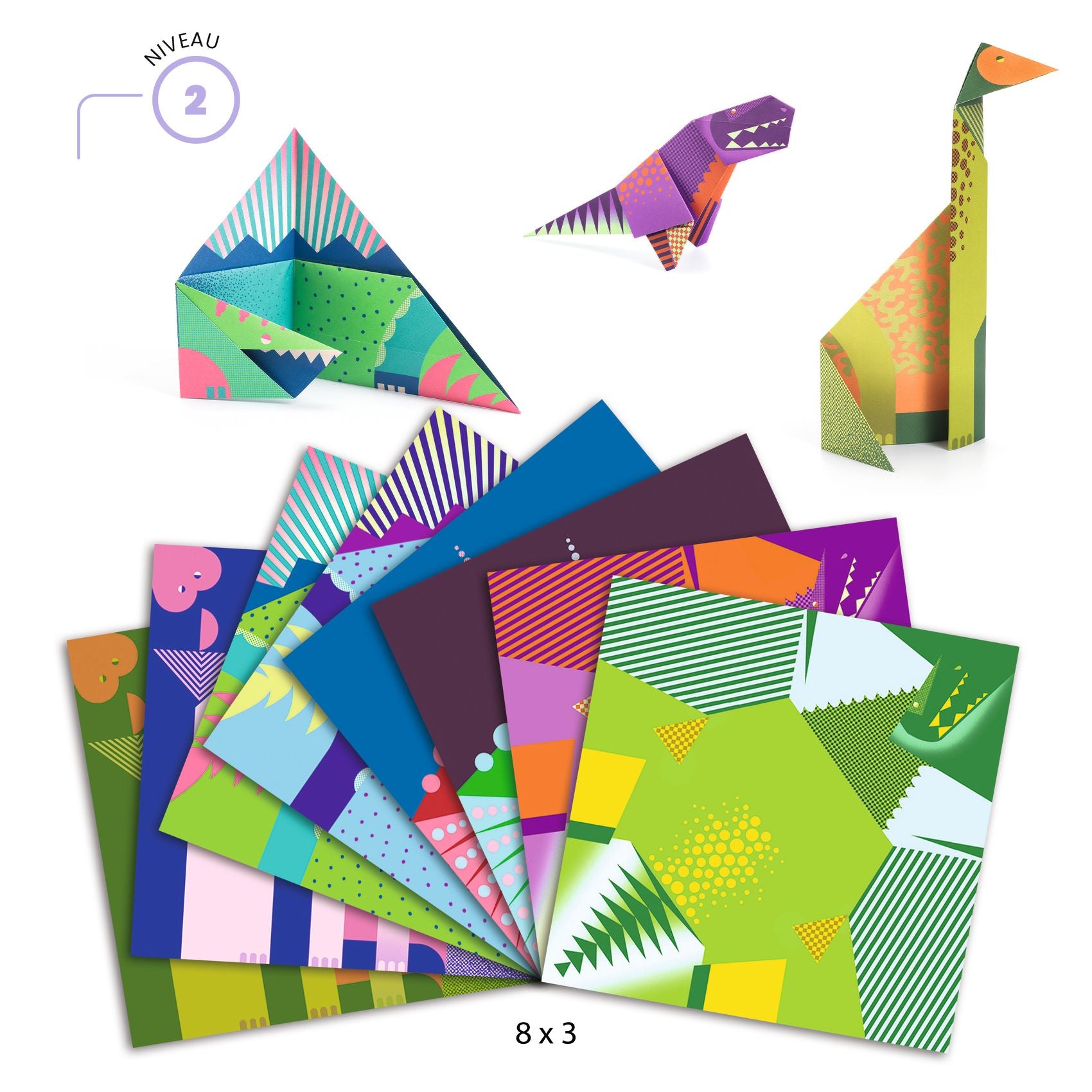 Djeco Djeco - Origami - Dinosaurs - Pearls & Swines