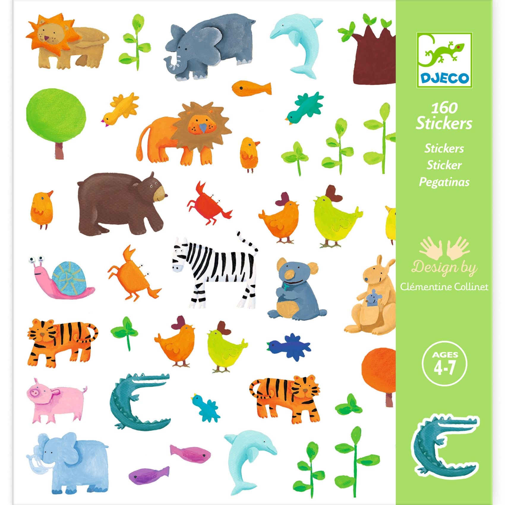 Djeco Djeco Stickers - Animals - Pearls & Swines