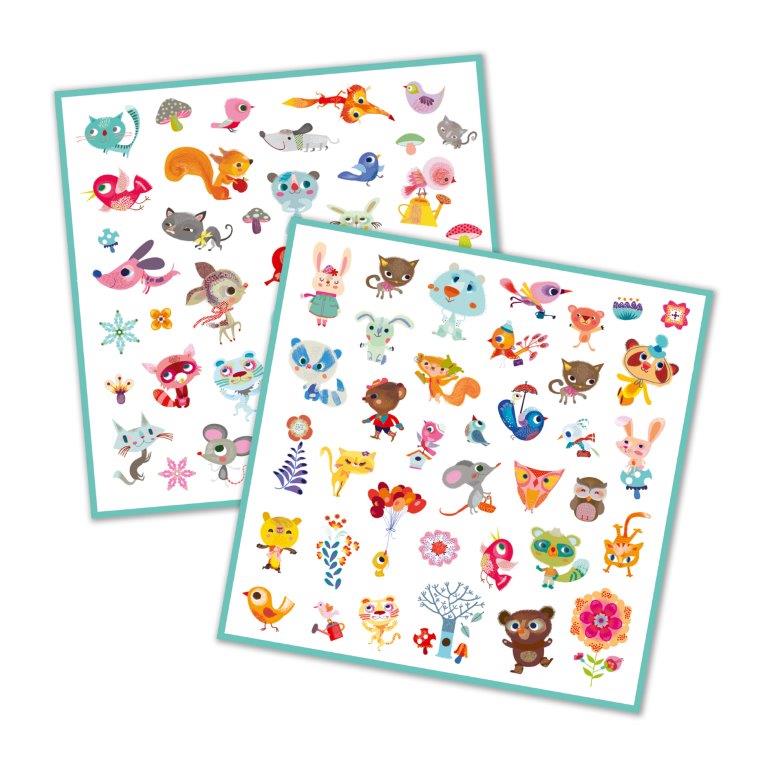 Djeco Djeco Stickers - Little friends - Pearls & Swines