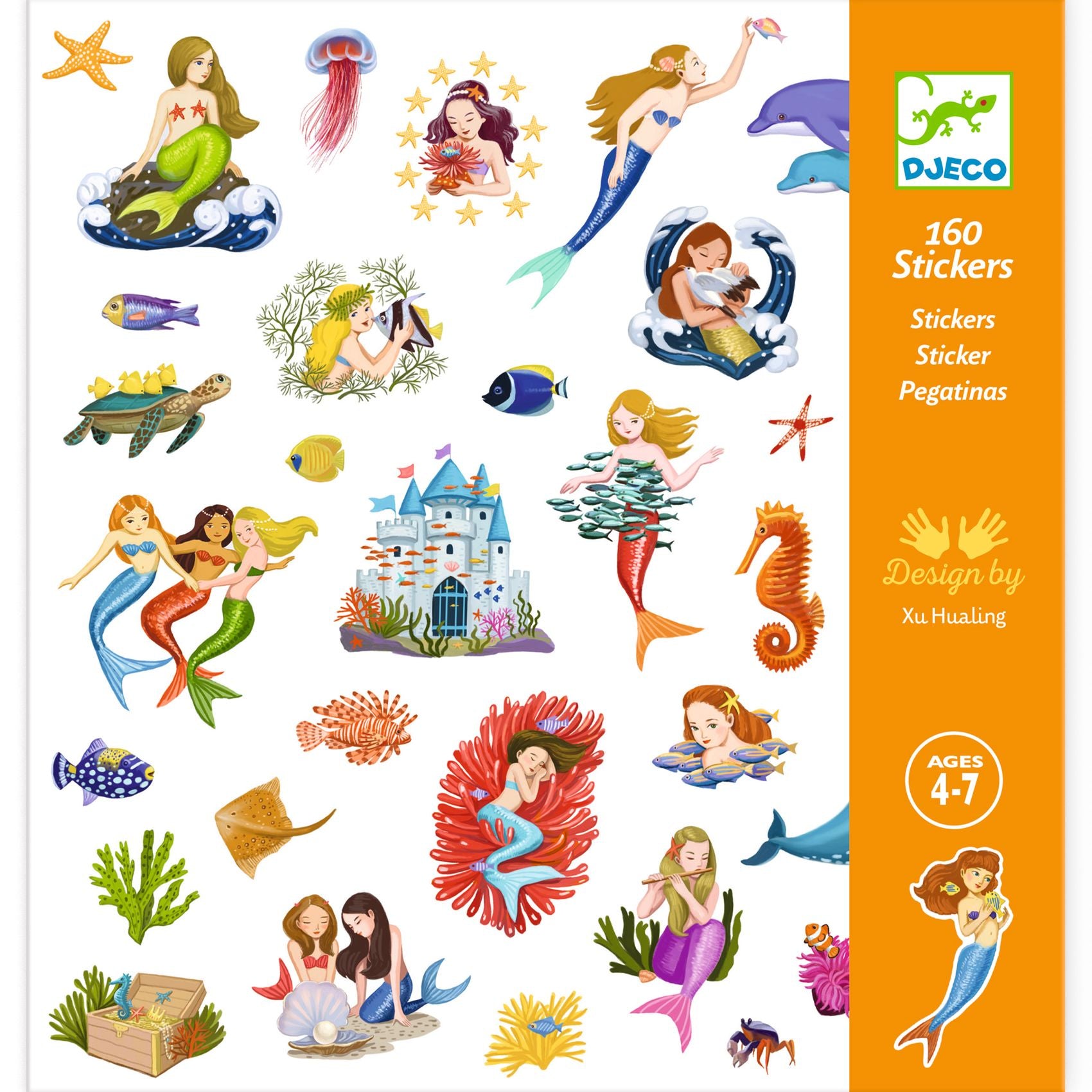 Djeco - Stickers - Mermaids